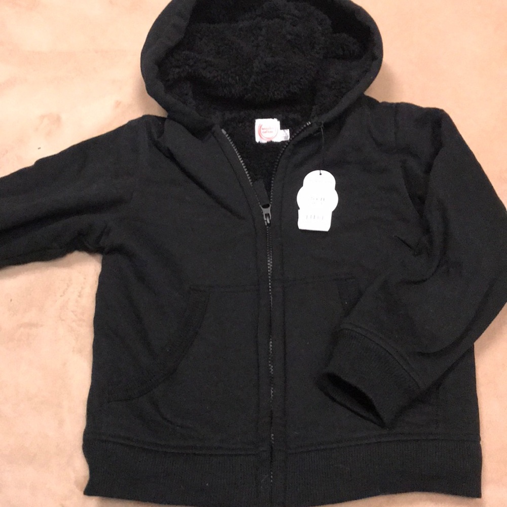 Sherpa hoodie full zip jacket